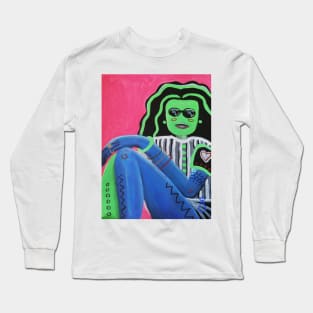 Green blue legs Long Sleeve T-Shirt